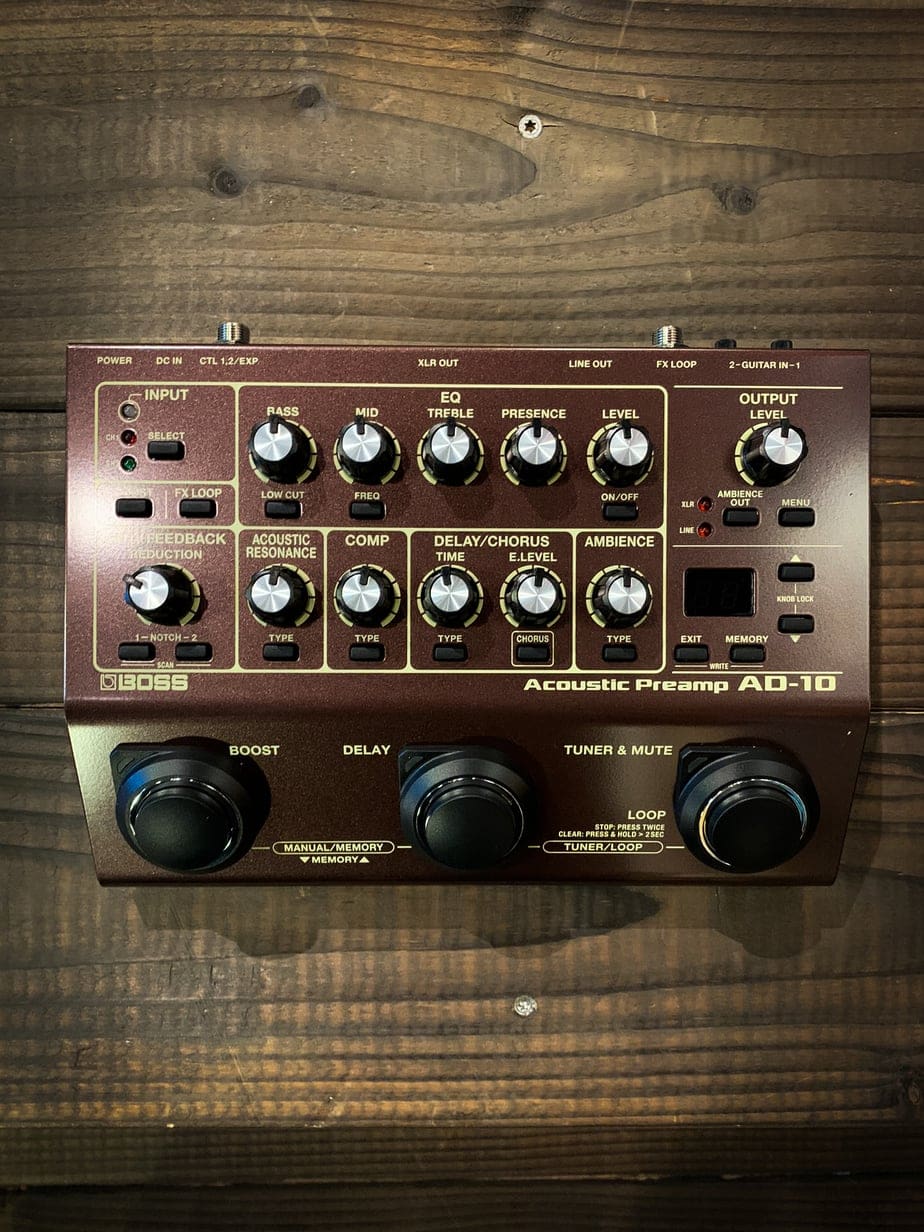 Boss AD-10 Acoustic Preamp Kauffmann's Guitar Store
