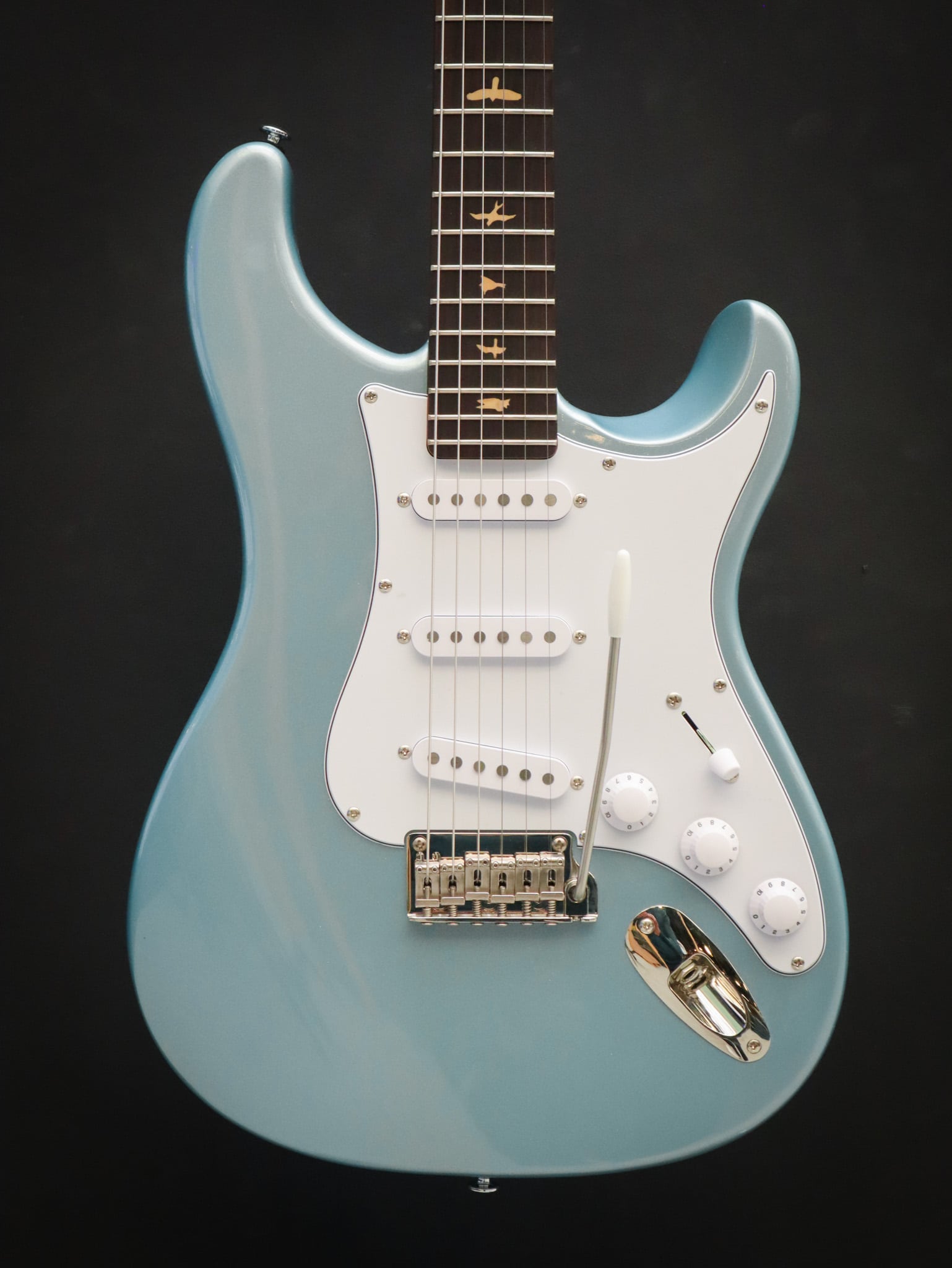 PRS John Mayer SE Silver Sky Ice Blue Metallic - Kauffmann's 