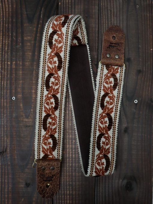 Bluebird Vintage-Style Autumn Leaves Guitar Strap - Kauffmann's Guitar Store