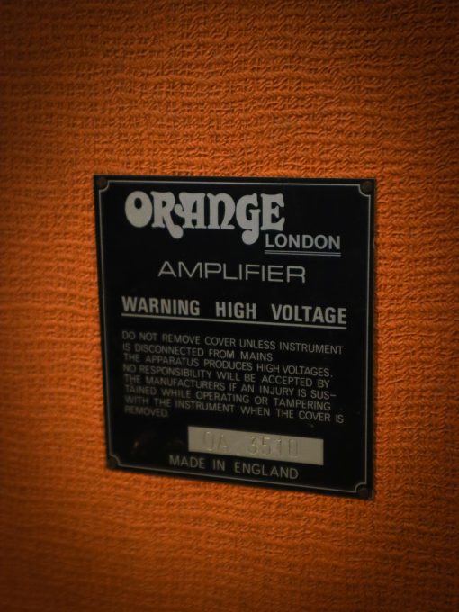 Vintage Orange OR80 Overdrive 2x12 Valve Amplifier Combo 1973 - Image 6